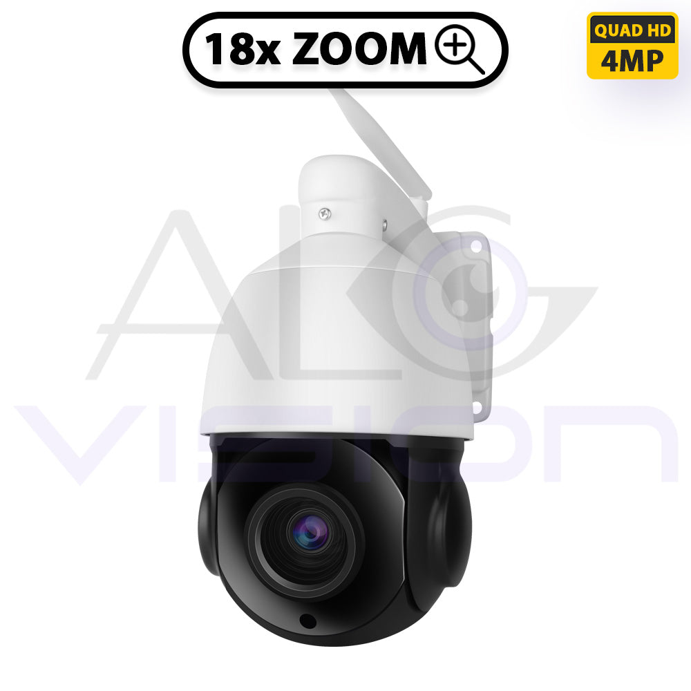 WiFi PTZ Безжична управляема IP камера с Двупосочно Аудио 4Mp, 18x optical, 5.9 - 94.4mm, IR-40м. VX66Q-Z18