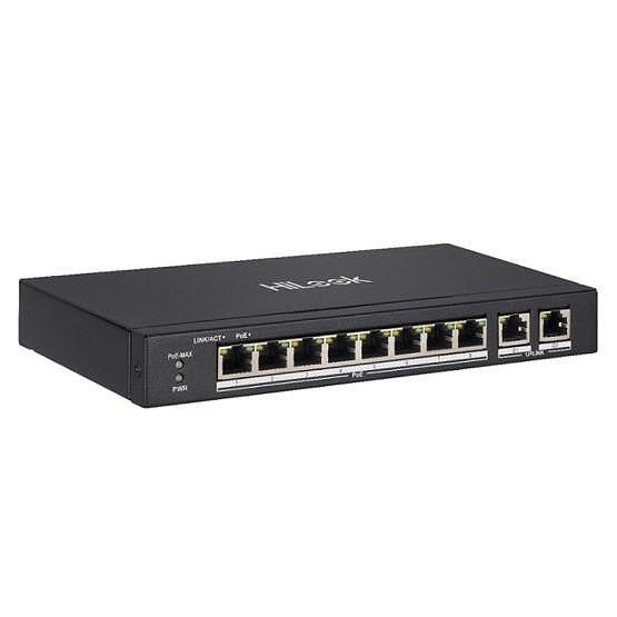 10 Портов PoE Суич, 8 Порта PoE и 2 Порта Gigabit Uplink
